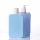 Quadratisches HDPE kosmetische verpackende Plastikshampoo-Flaschen mit Lotions-Pumpe
